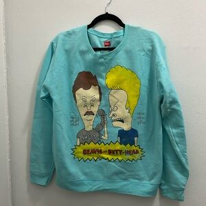 Beavis and Butt-Head MTV Light Blue Sweatshirt